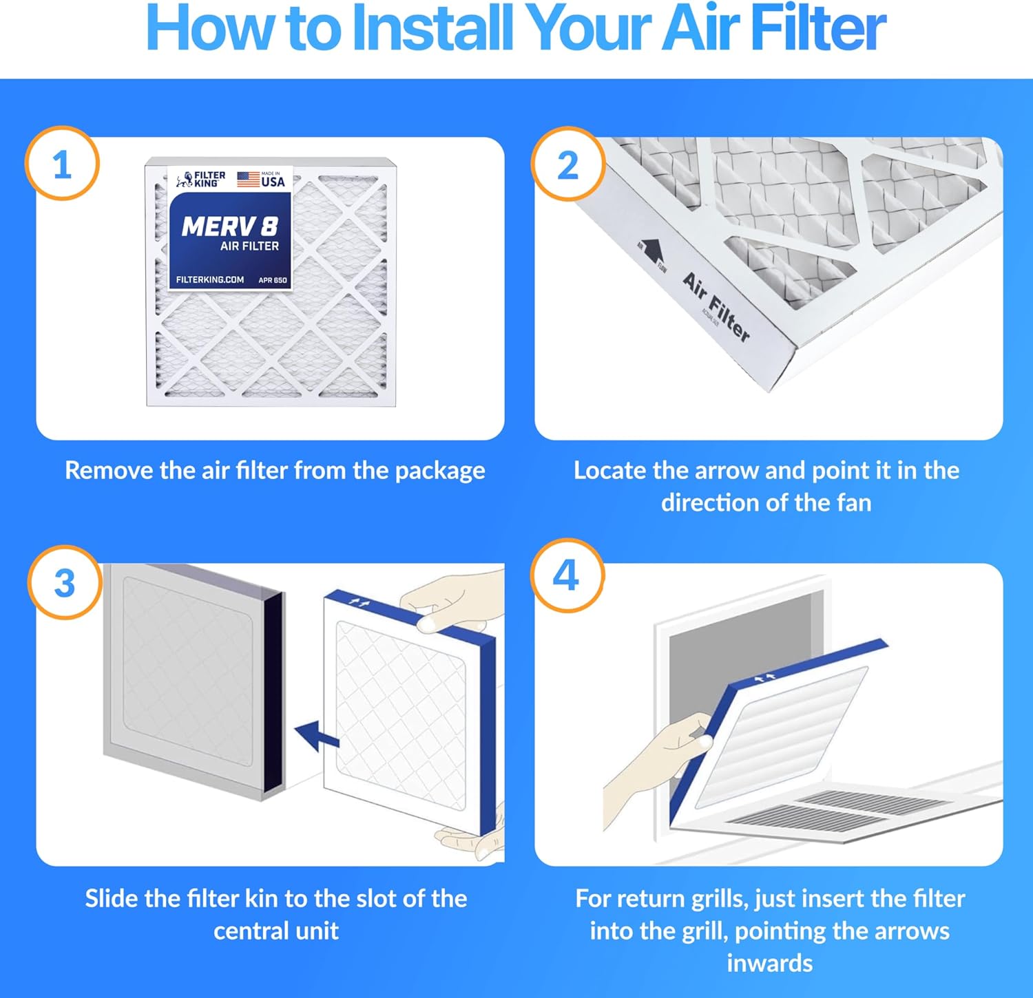 Tarlix MERV 8 Air Filters